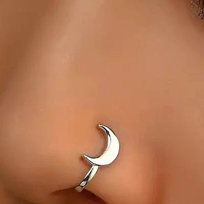 پیرسینگ فیک بینی مدل ماه